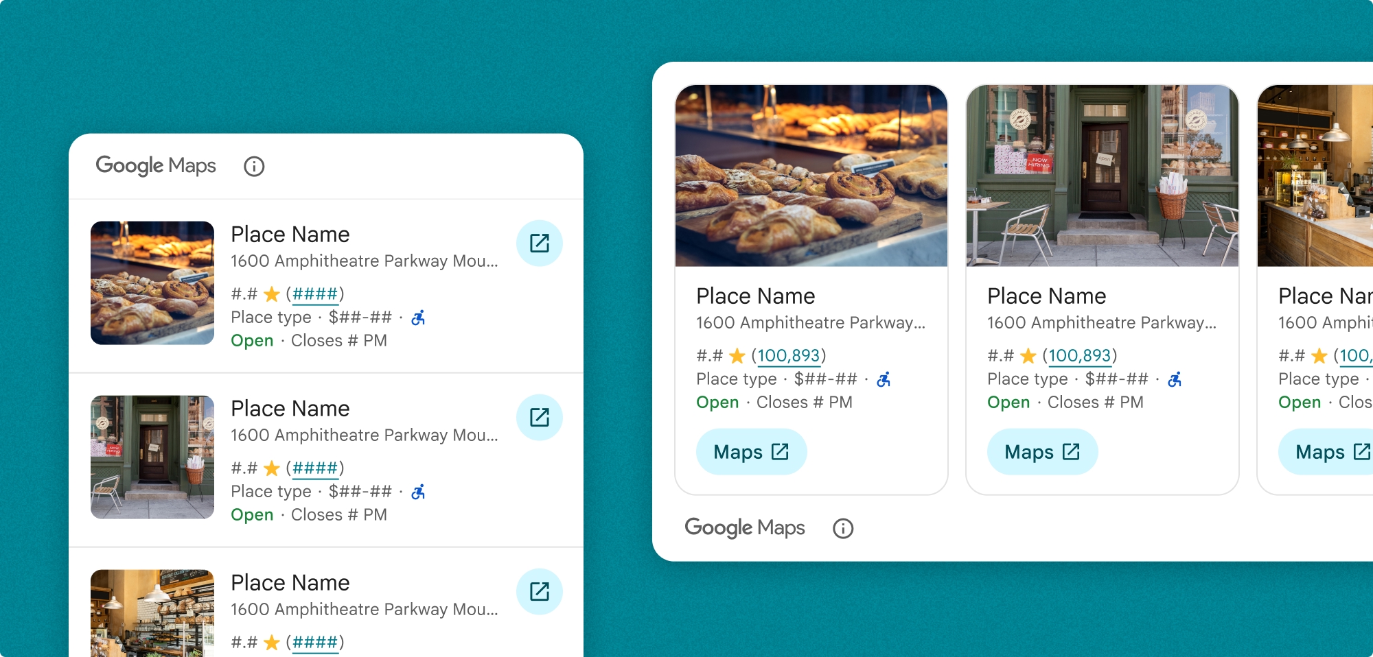 Places UI Kit Place Search कॉम्पोनेंट