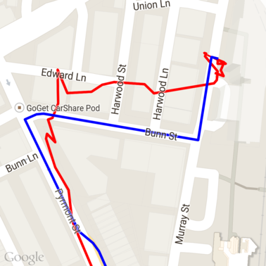 Exemple de données ancrées aux routes