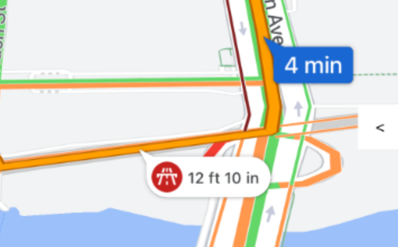 Карта нарушений ограничений по высоте A map with a height restriction violation