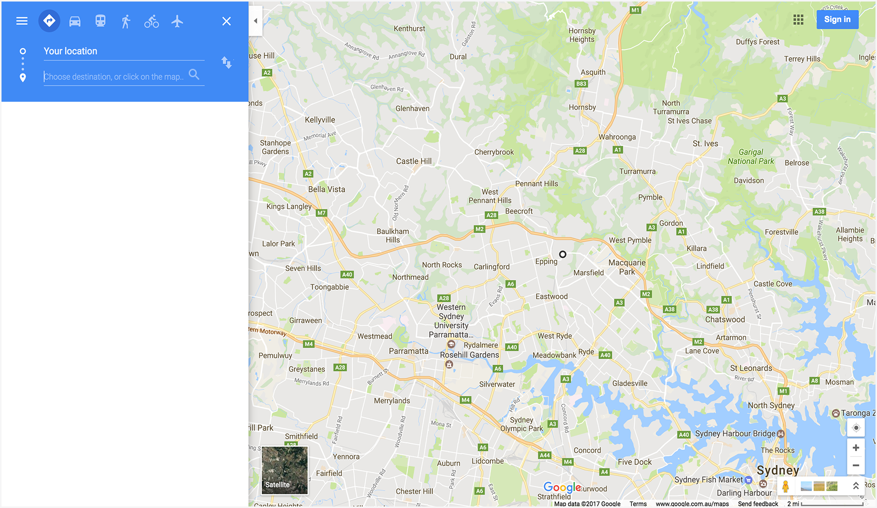 Buscar en google maps por coordenadas