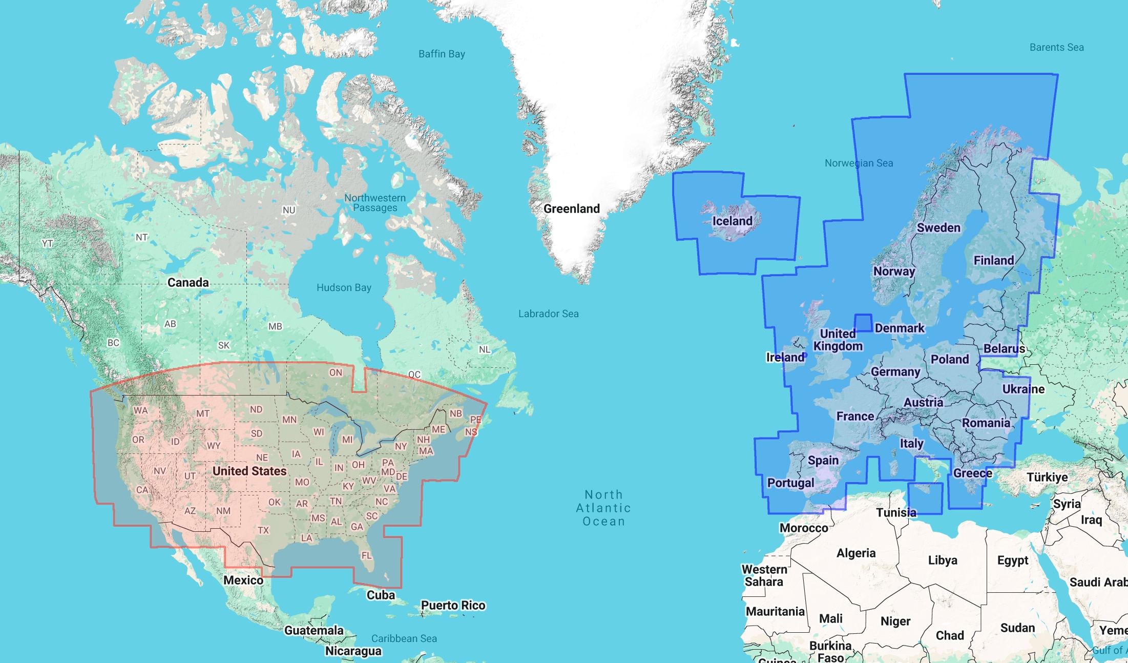 Couverture des tuiles de carte météo
