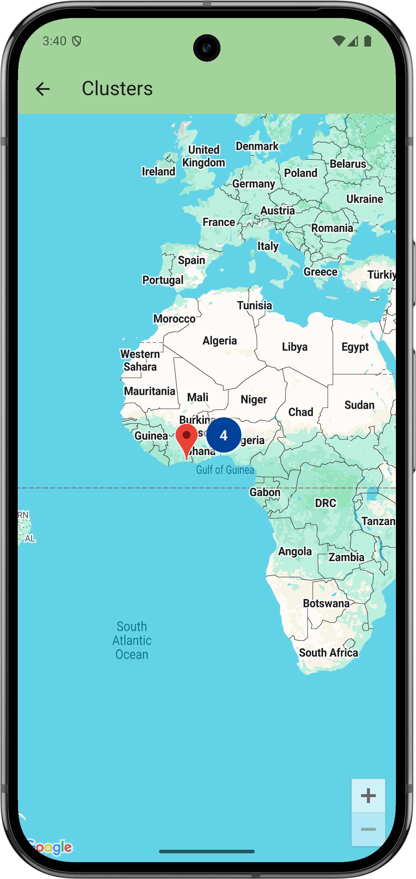 Gambar penanda Cluster.