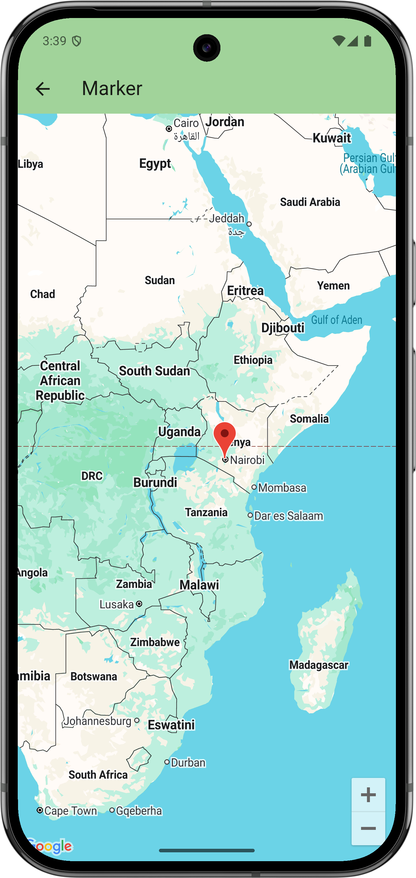 Image illustrant "Ajouter un repère sur une carte"