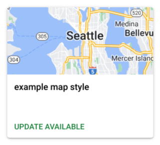 Memperbarui tag yang tersedia di petak gaya peta