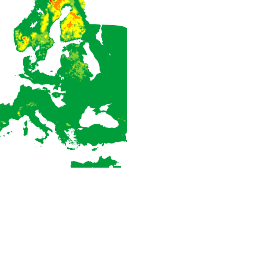 Ein Beispiel für eine Heatmap-Kachel mit der TREE_UPI-Karte.