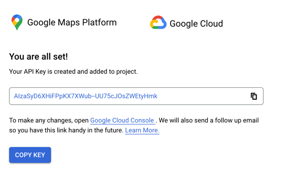 À propos du widget de démarrage rapide | Google Maps Platform pour les  plates-formes tierces | Google for Developers