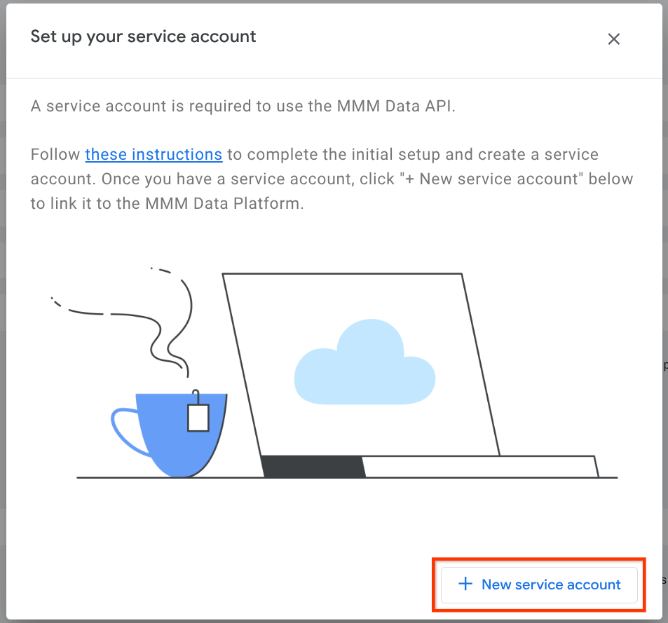 Click New Service Account