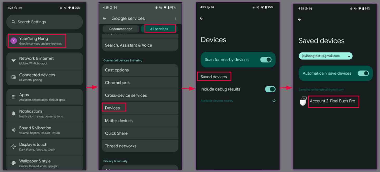 Cette image montre comment accéder au menu décrit.