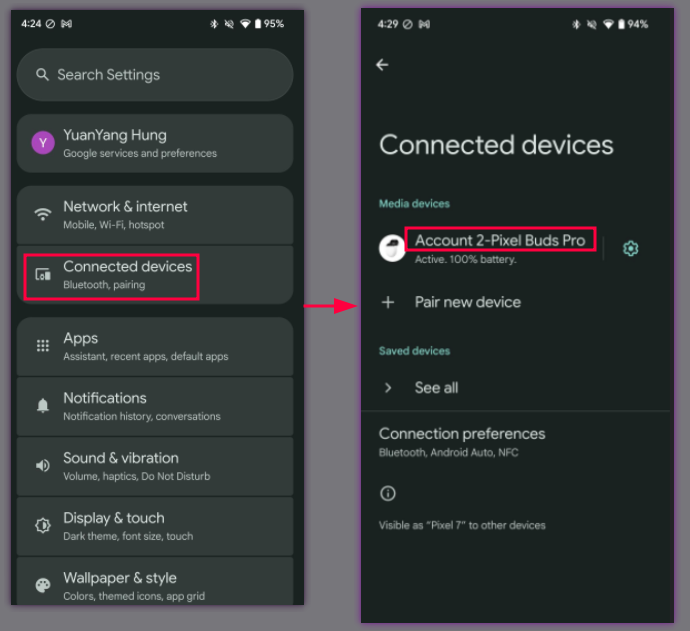 Bagian ini menunjukkan cara membuka menu yang dijelaskan.