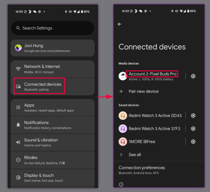 Isso mostra como navegar até o menu descrito.