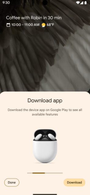 Màn hình này xuất hiện khi thiết bị đang kết nối.