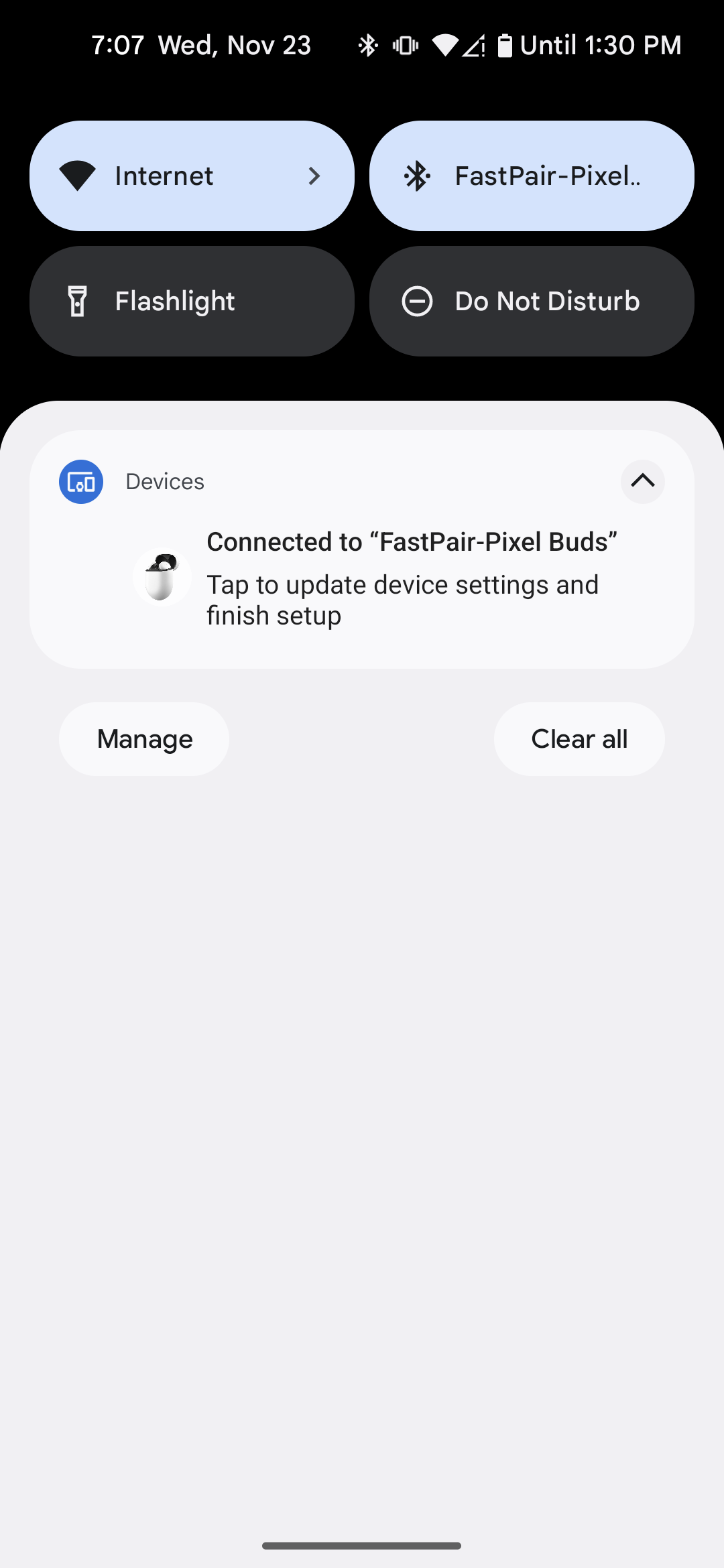 การแจ้งเตือนการจับคู่ครั้งถัดไปเสร็จสมบูรณ์