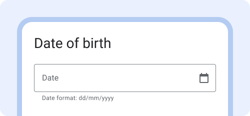 Date format: dd/mm/yyyy.