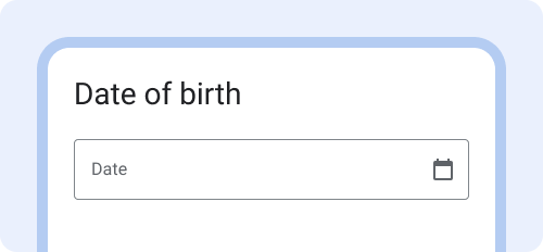 No date format.