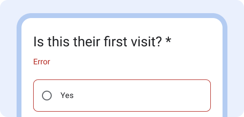 Error message is 'Error'.