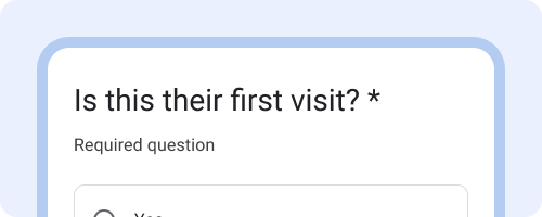 질문 제목 다음에 별표 표시 및 아래 안내의 필수 질문.