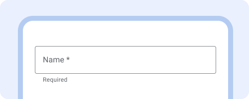 מופיעה כוכבית אחרי הטקסט של התווית. שאלת חובה מוצגת בשדה &#39;פורמט רשומה&#39;.
