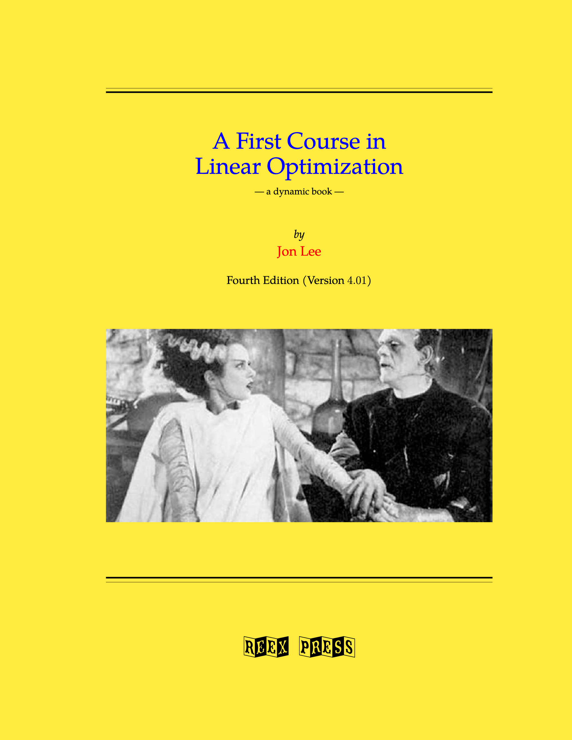 Cover image of A First Course in Linear Optimization