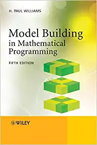 Cover of Model Building in Mathematical Programming.