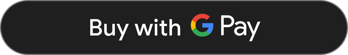 Botões de pagamento escuros do Google Pay