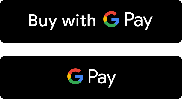 Black Google Pay payment buttons