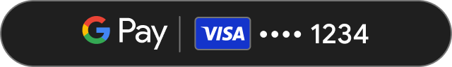 Botões de pagamento escuros do Google Pay