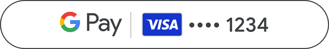 Botões de pagamento claros do Google Pay