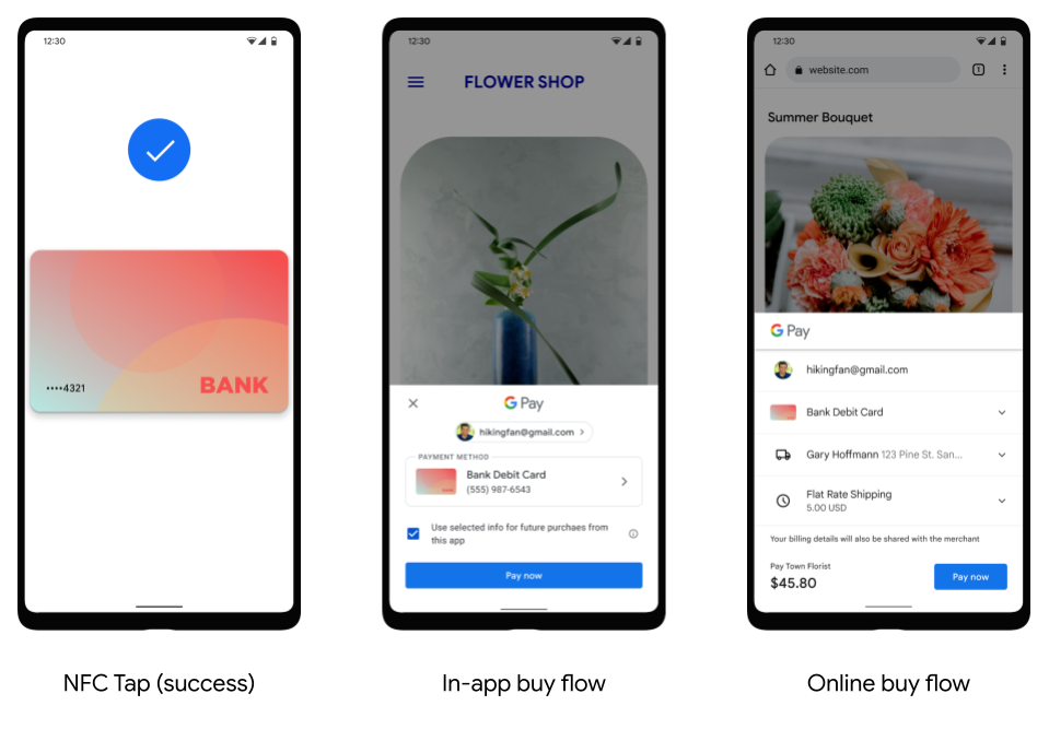 スマートフォンで Google Pay を使用して NFC 取引を行う