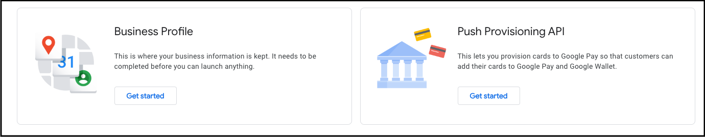 カード発行会社コンソール内のダッシュボード
