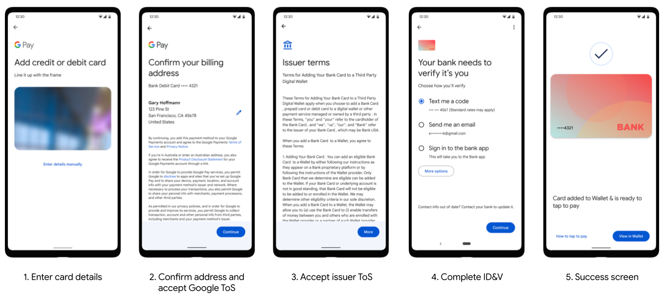 Configuración de Google Pay en un smartphone