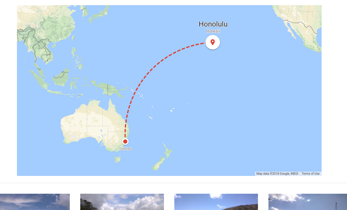 Captura de pantalla de un enriquecimiento de mapa que se muestra en Google Fotos