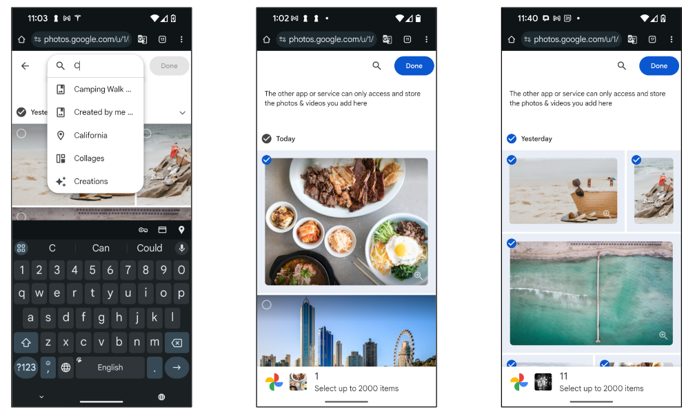 Screenshot penelusuran gambar dan video