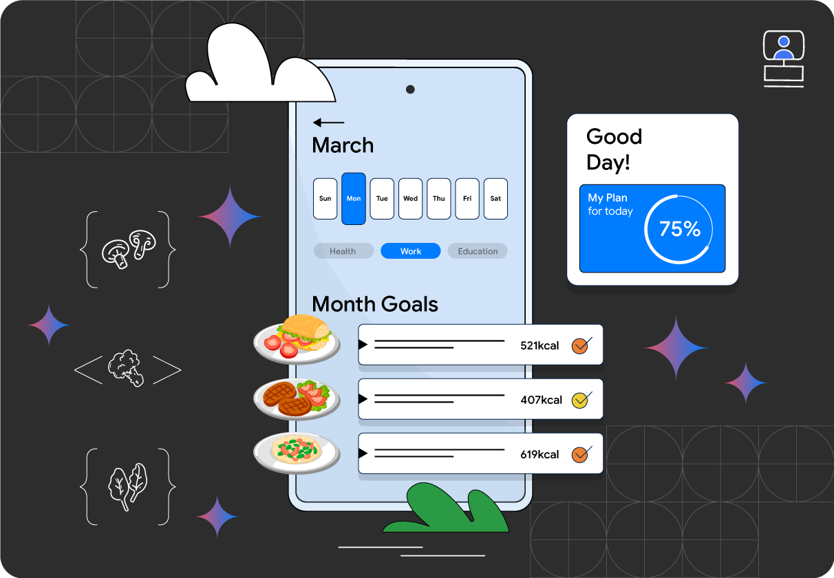 Compila una app de preparación de comidas con IA generativa con Android Studio