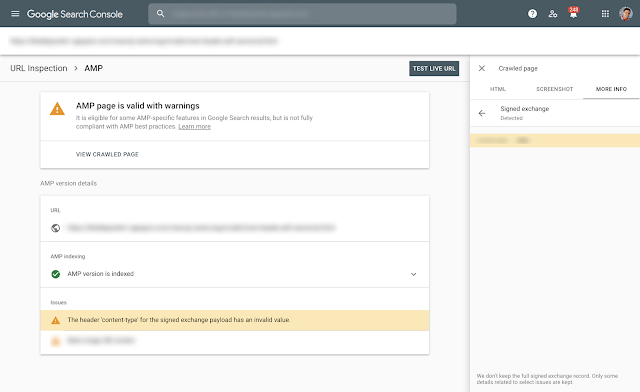 Informations sur le problème d'échange signé dans la Search Console