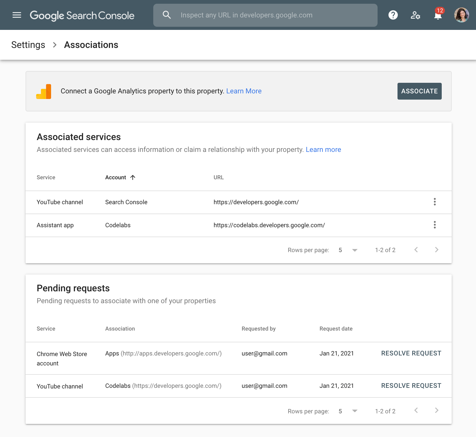 Nuova funzionalità di associazione aggiunta a Search Console | Google  Search Central Blog | Google Developers