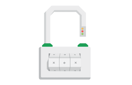 HTTP から HTTPS への移行がウェブの安全性確保につながるイメージを伝える錠の画像