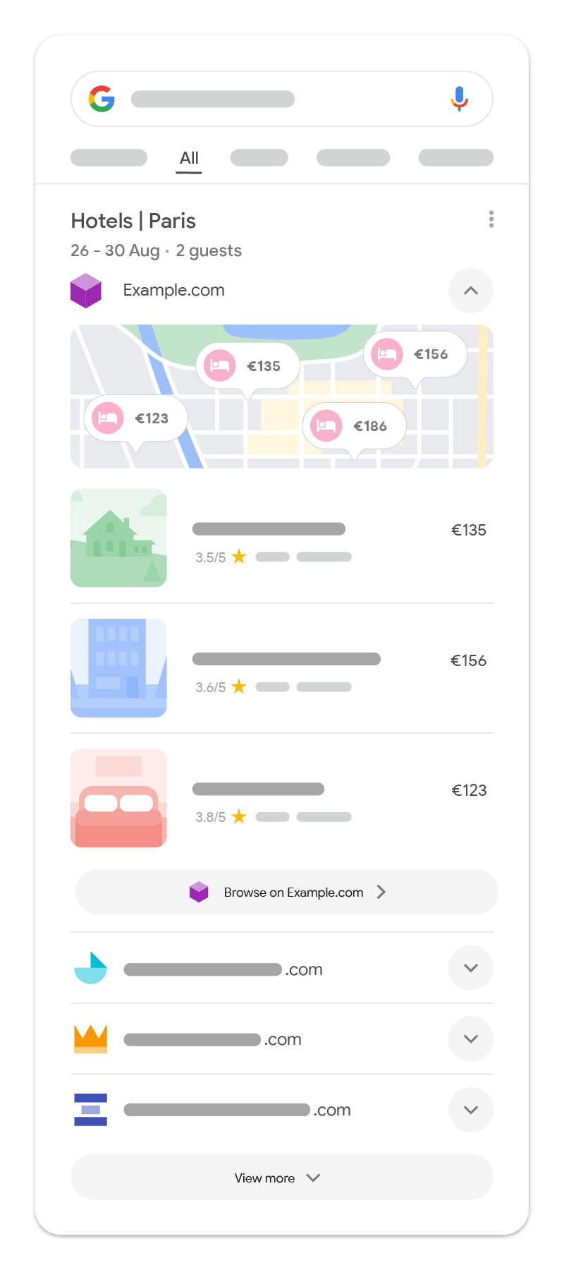 Блок агрегаторов в Google Поиске