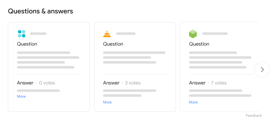 Exemple de résultat enrichi de type questions/réponses sur l&#39;éducation