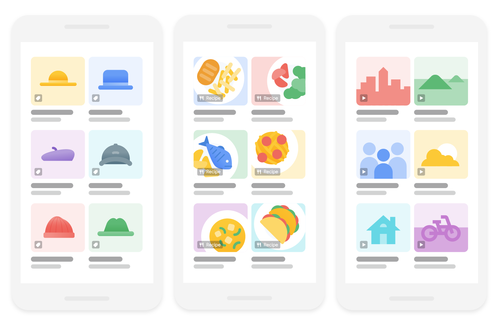 Illustrazione che mostra come possono apparire i risultati avanzati in Google Immagini