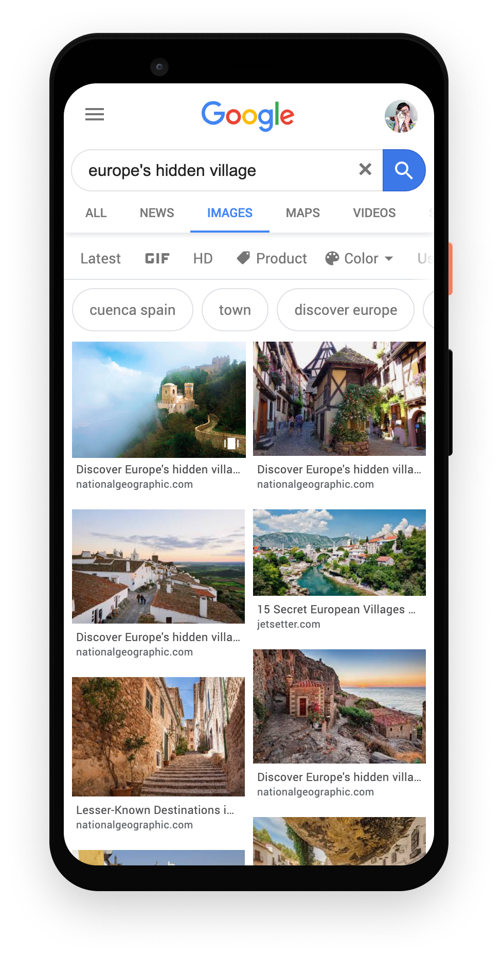 Cerita Web di Google Gambar