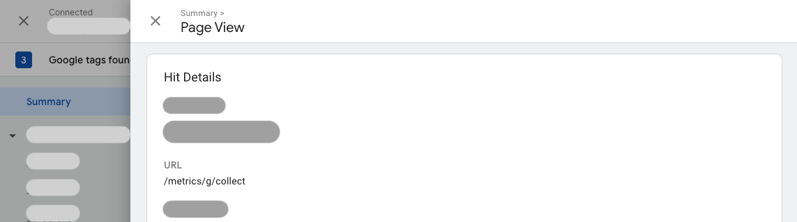 Captura de pantalla que verifica la configuración