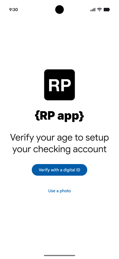 O usuário é solicitado a verificar a idade no app ou site