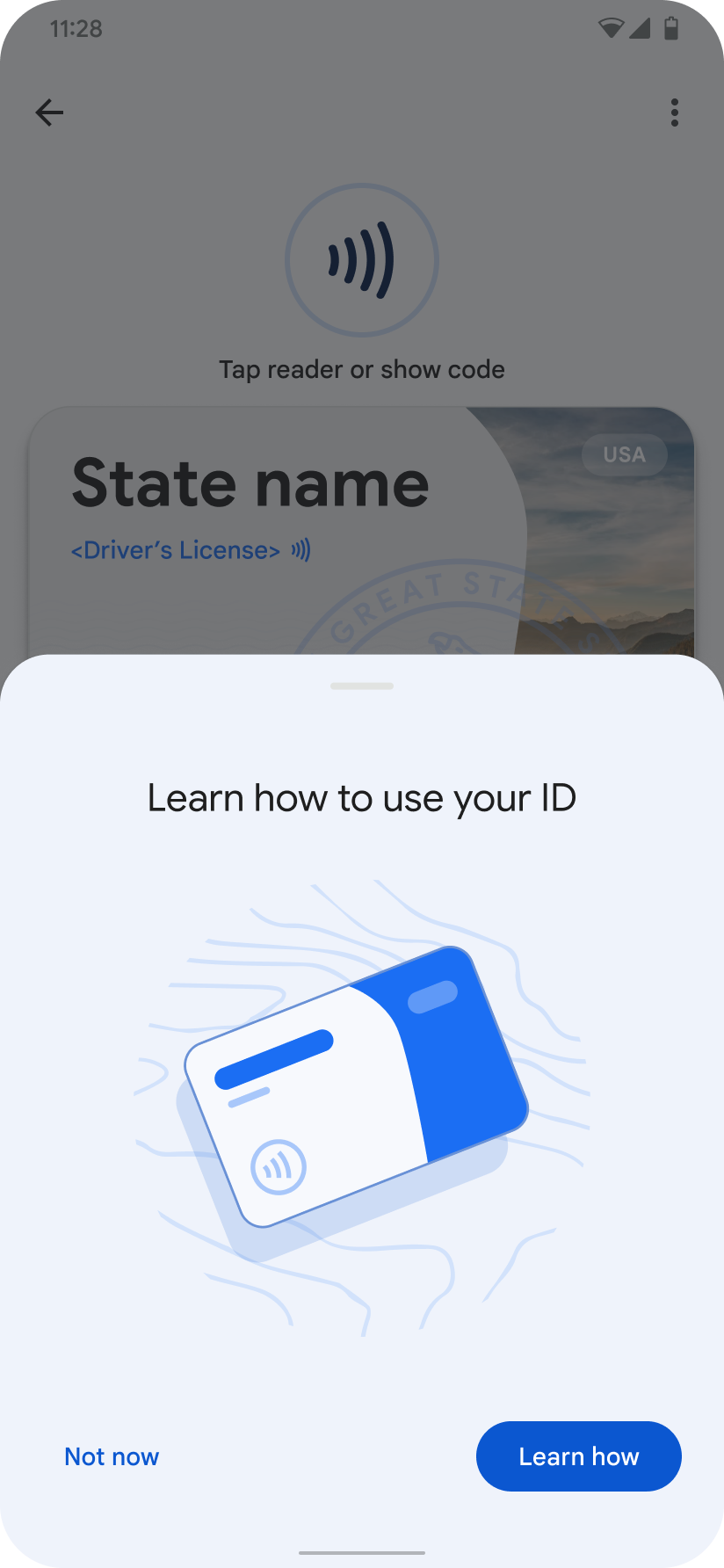 Un mensaje para obtener más información sobre el uso del nuevo DC