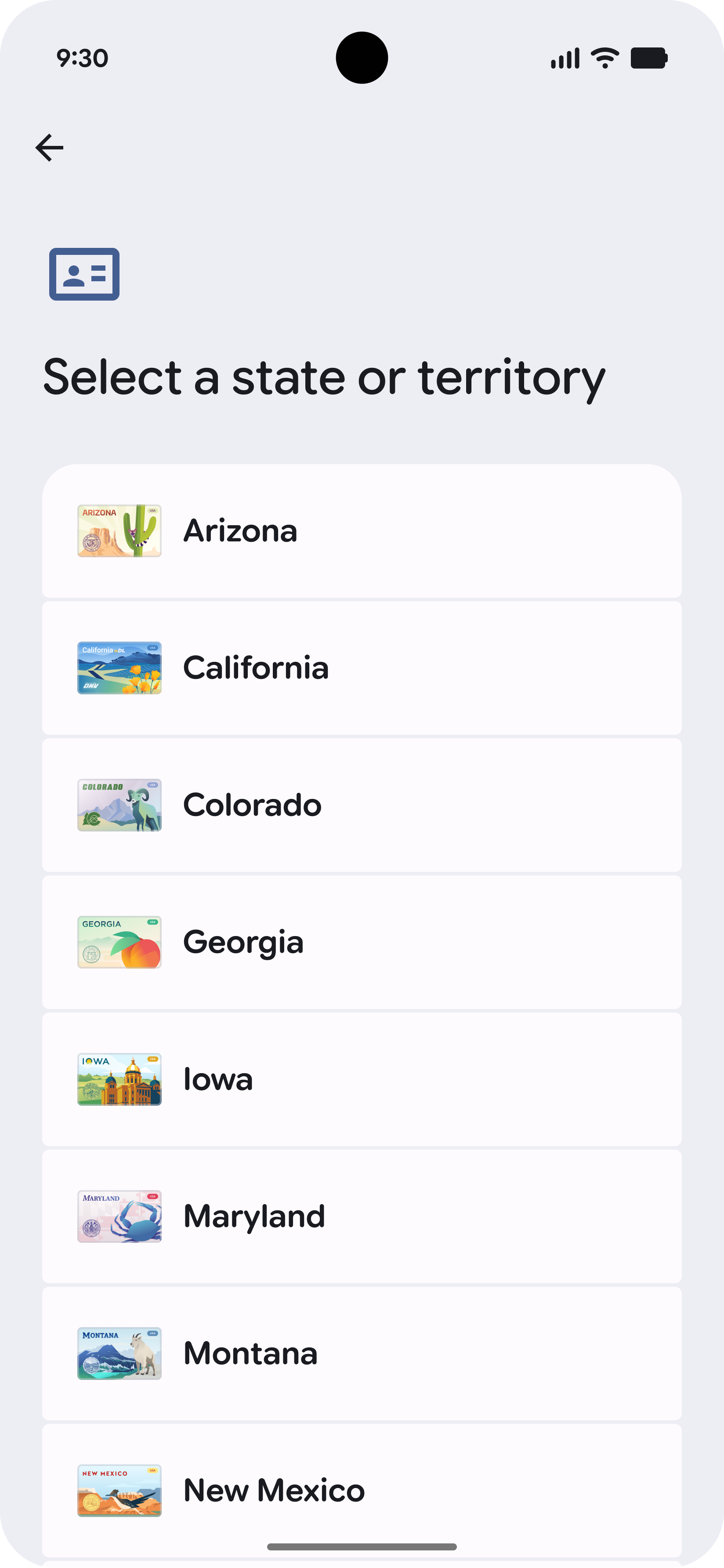 Es una lista de entidades emisoras del VDC del usuario.