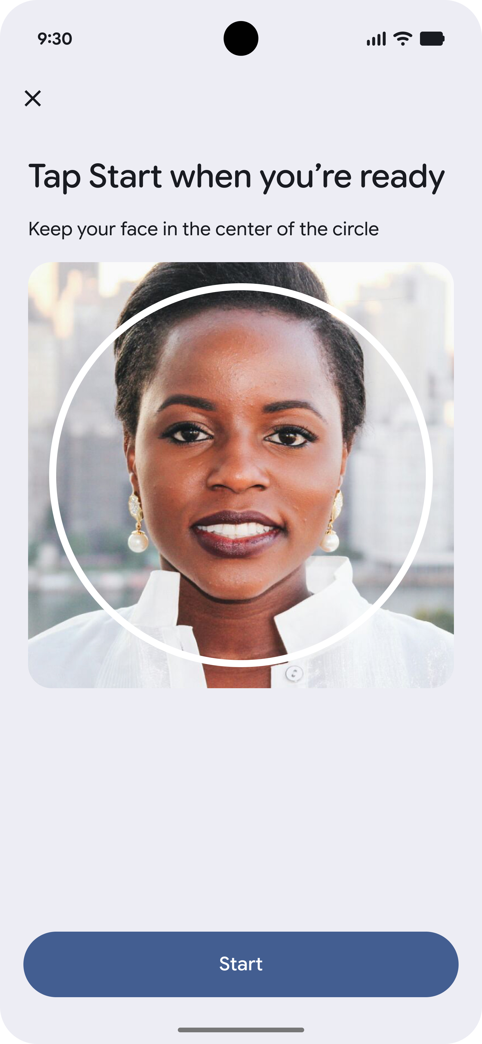 Recording the liveness video by looking at the screen.