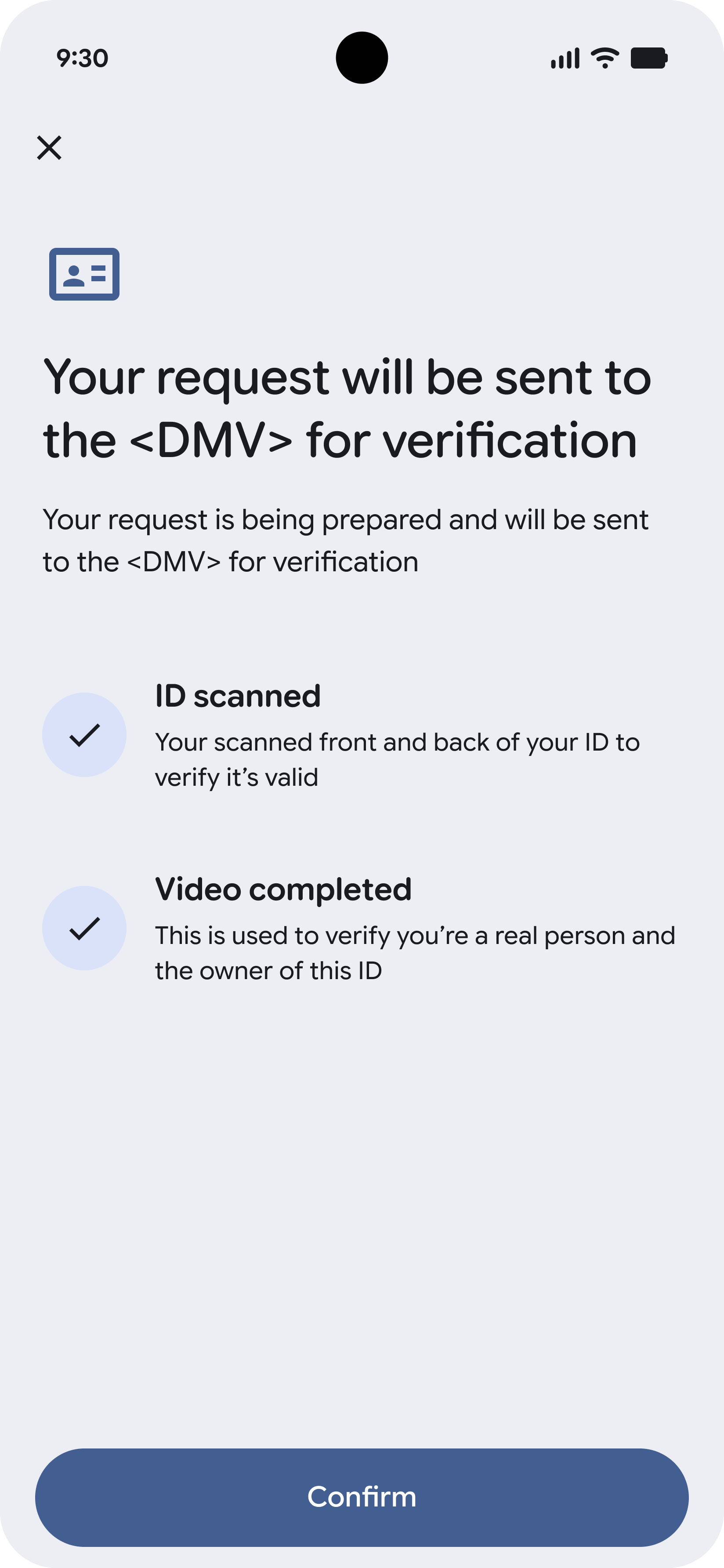 Issuer-specific terms of service.