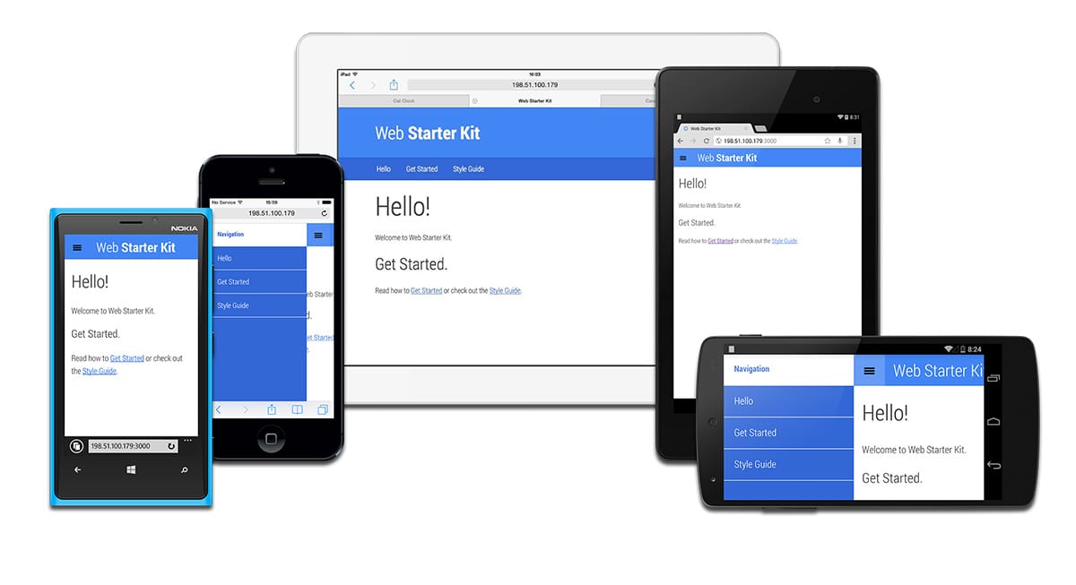 支援各種裝置的 Web Starter 套件