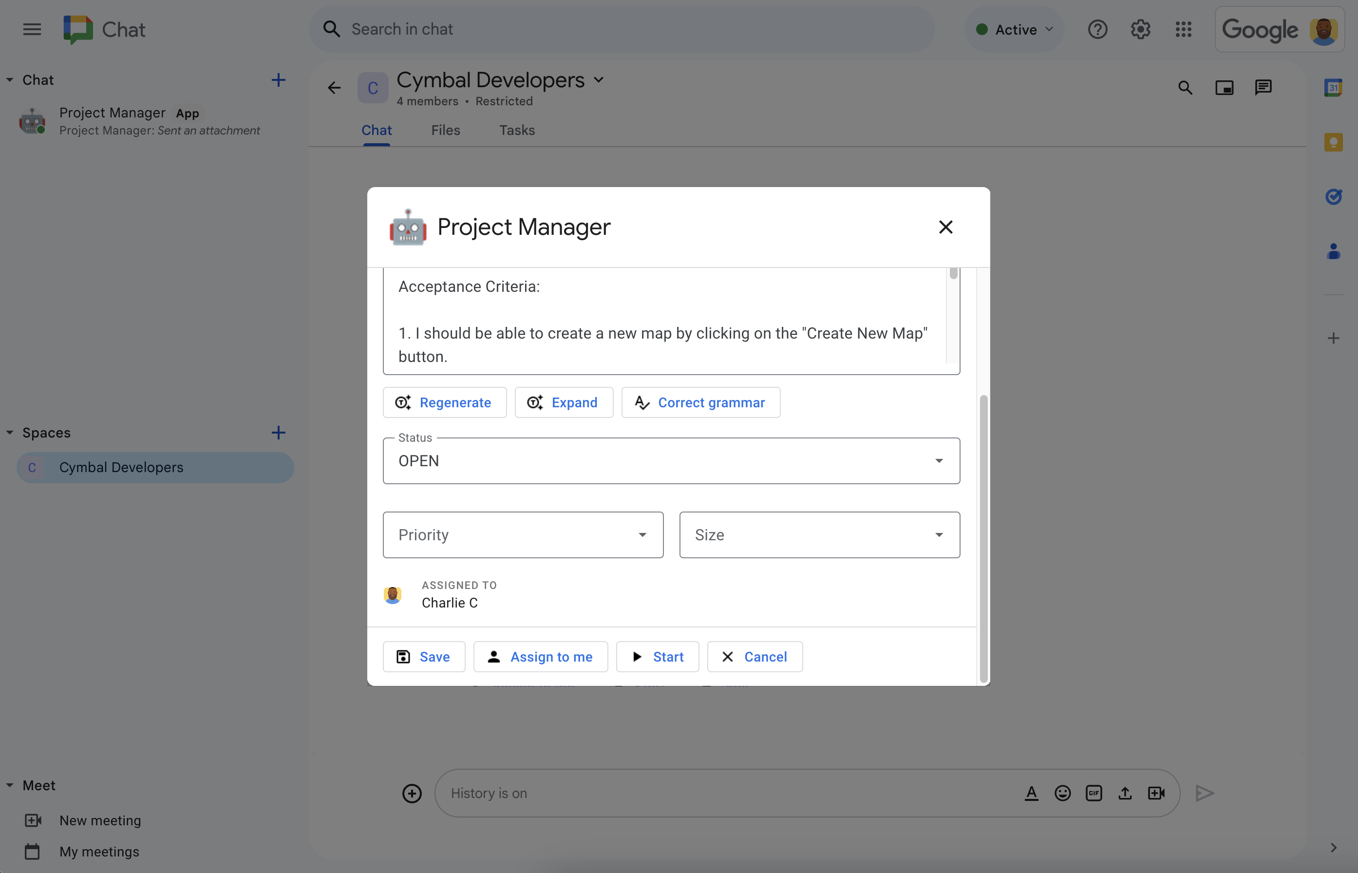 Чарли уточняет детали сюжета.