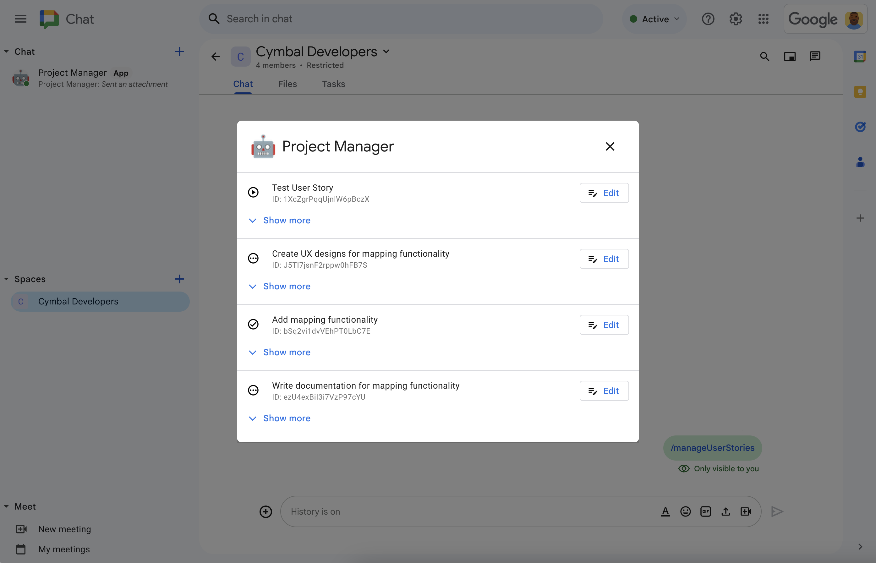 टीम की सभी यूज़र स्टोरी मैनेज करना.