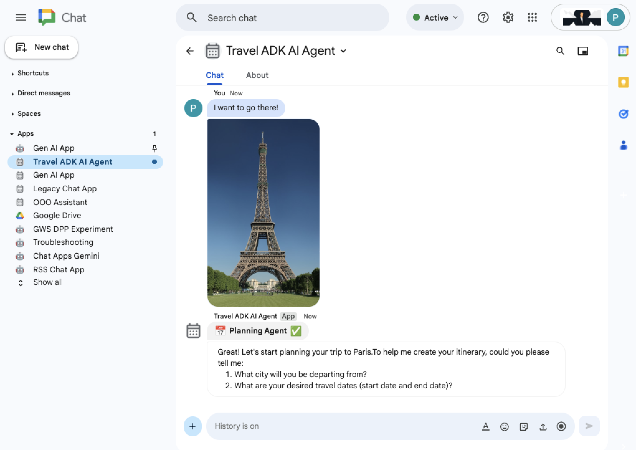 Récupérer les détails de localisation à partir de la pièce jointe du chat